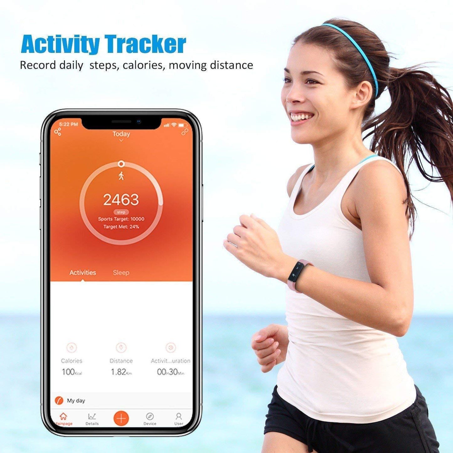 SmartFit Slim Activity Tracker And Monitor Smart Watch With FREE Extra - Dealslust