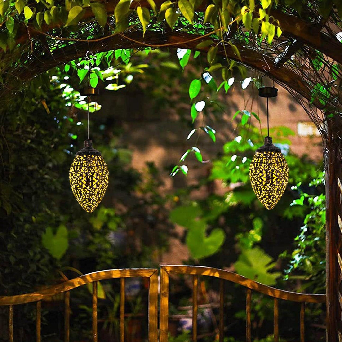 Solar Light LED Lantern Garland Waterproof Hanging Outdoor Fairy Light - Dealslust