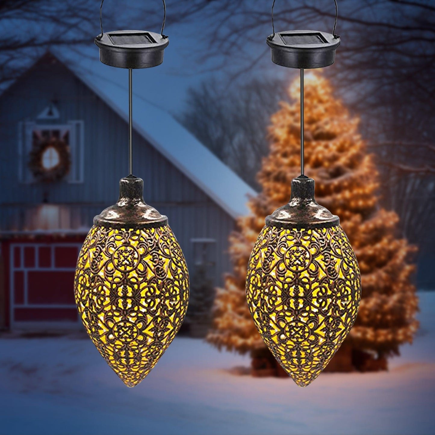 Solar Light LED Lantern Garland Waterproof Hanging Outdoor Fairy Light - Dealslust
