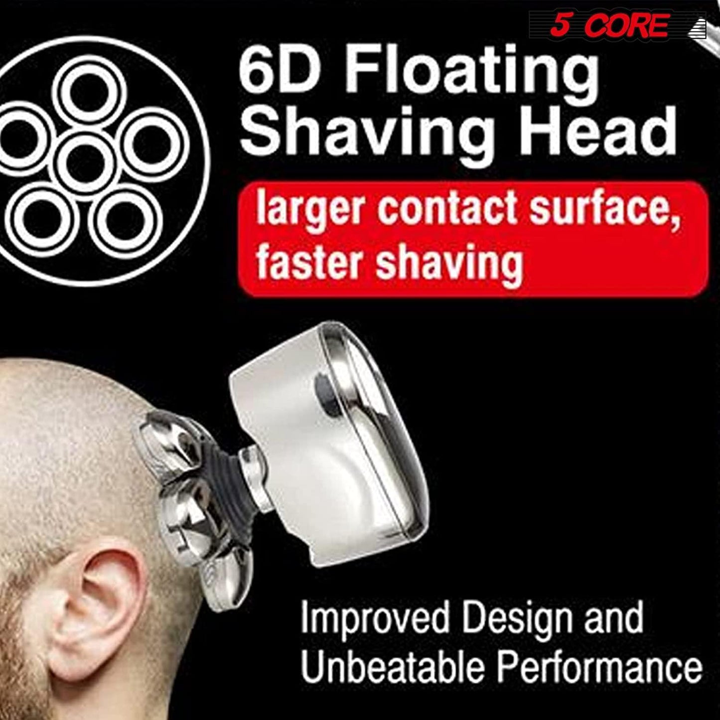 5 Core Electric Razors • 6 Blade Electric Shaver Beard Trimmer • - Dealslust