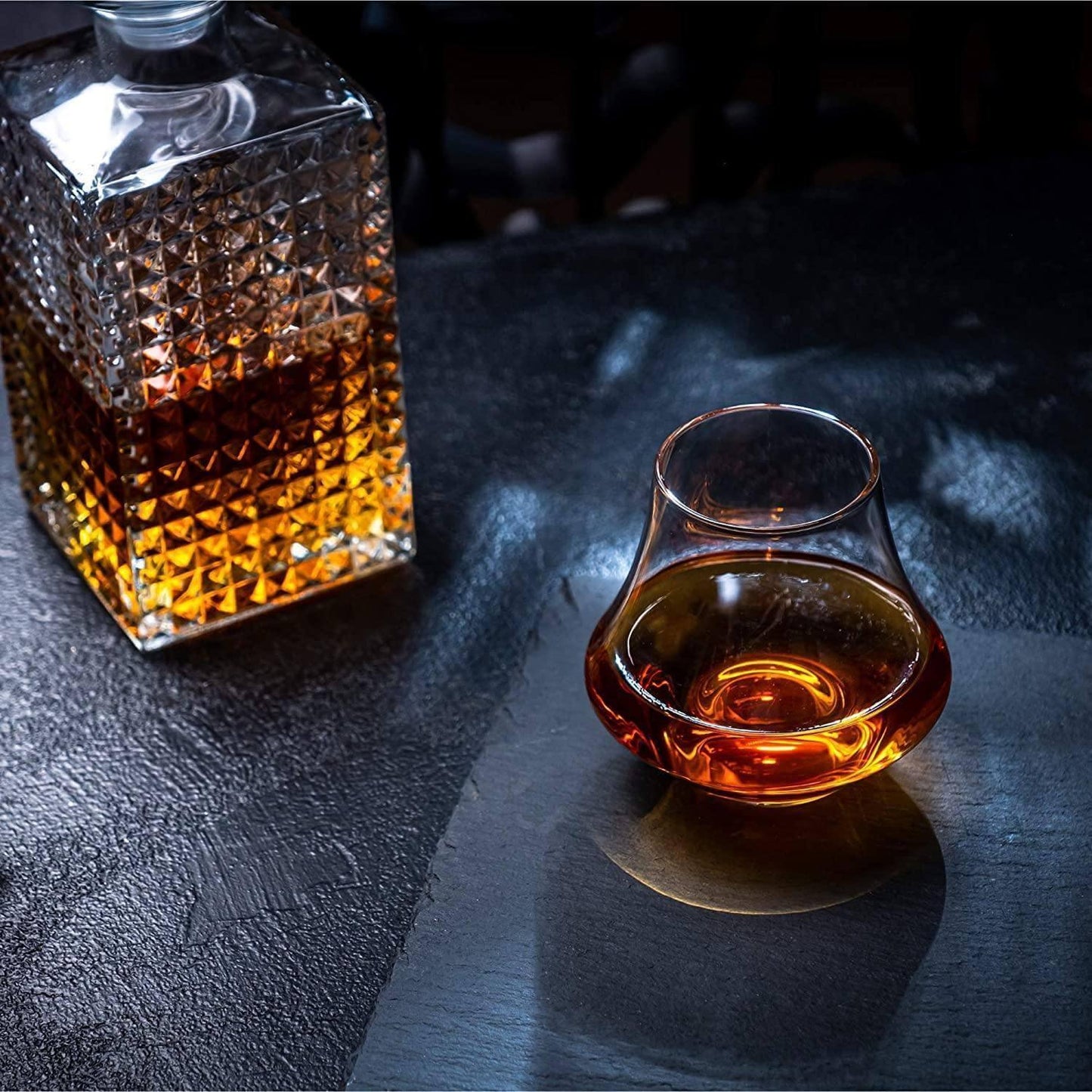 Whiskey Stones & Crystal Nosing Tasting Glass Gift Set - Dealslust