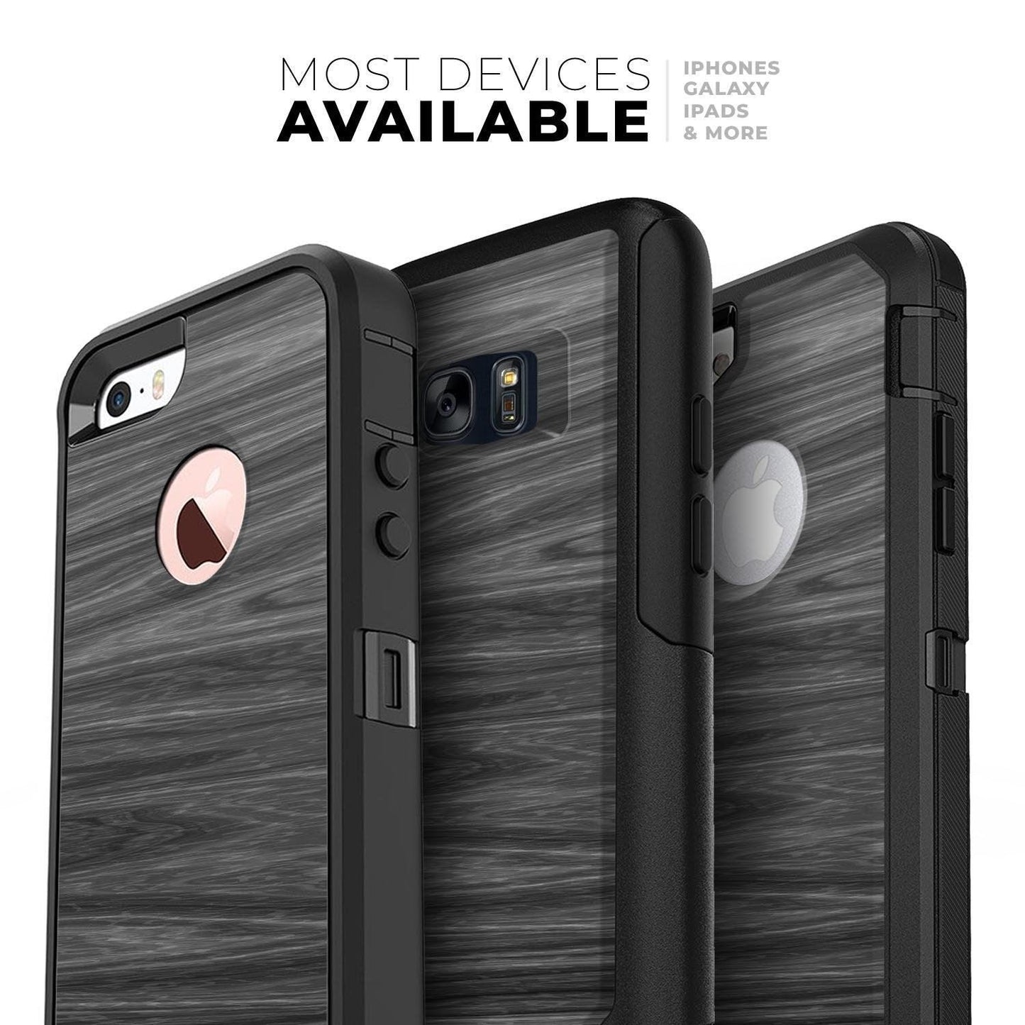 Dark Slate Wood - Skin Kit for the iPhone OtterBox Cases - Dealslust