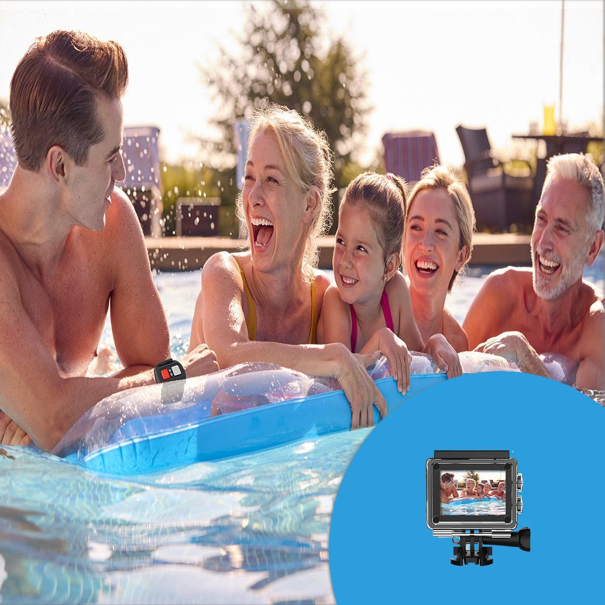 4K Waterproof All Digital UHD WiFi Camera + RF Remote And Accessories - Dealslust