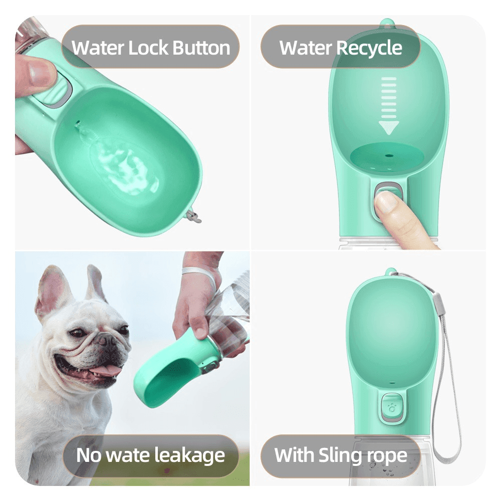 Outdoor Pet Dog Feeder Bowls Cats Dogs Travel Water Dispenser Feeder - Dealslust