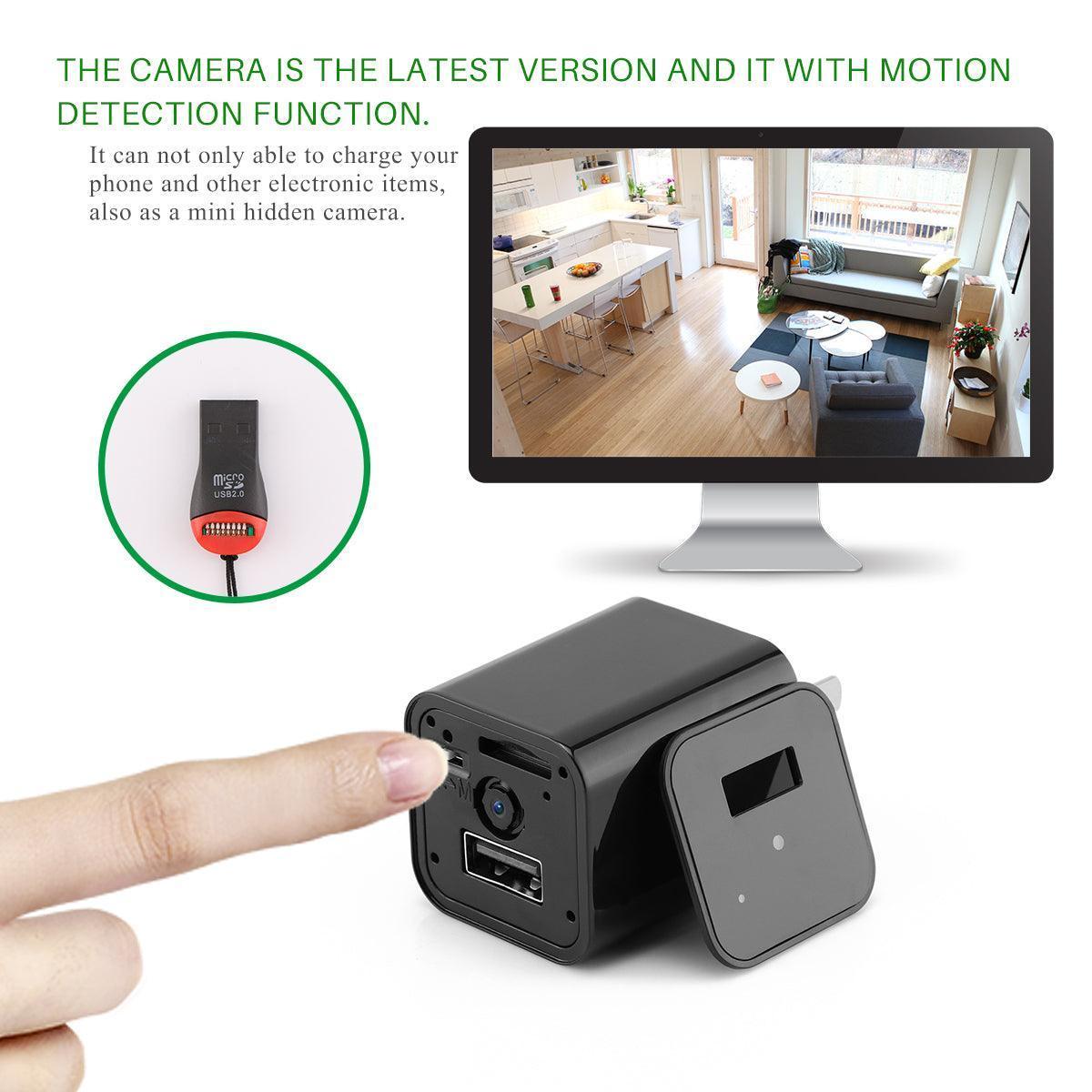 HD 1080P Hidden Camera USB Charger Home Security - Dealslust