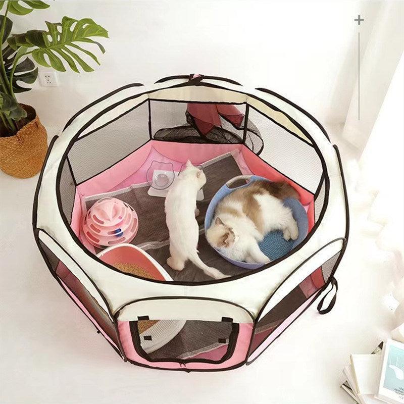 Large 44.9x 44.9x 22.8 Portable Foldable Pet Playpen Kennel House - Dealslust