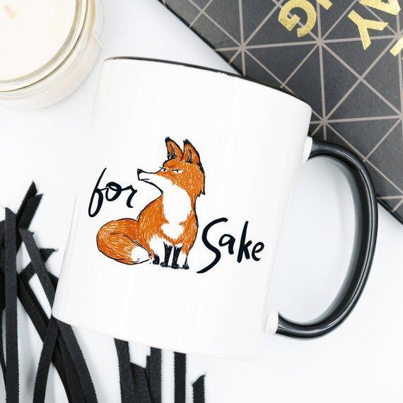 For Fox Sake - Ceramic Coffee Mug - Fox Coffee - Dealslust