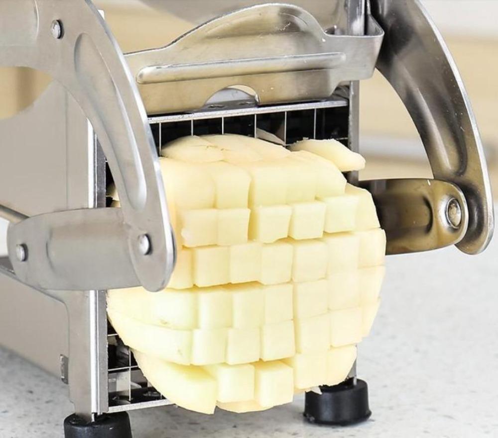 Stainless Steel French Fries and Potato Cutter with 2 Different Blades - Dealslust