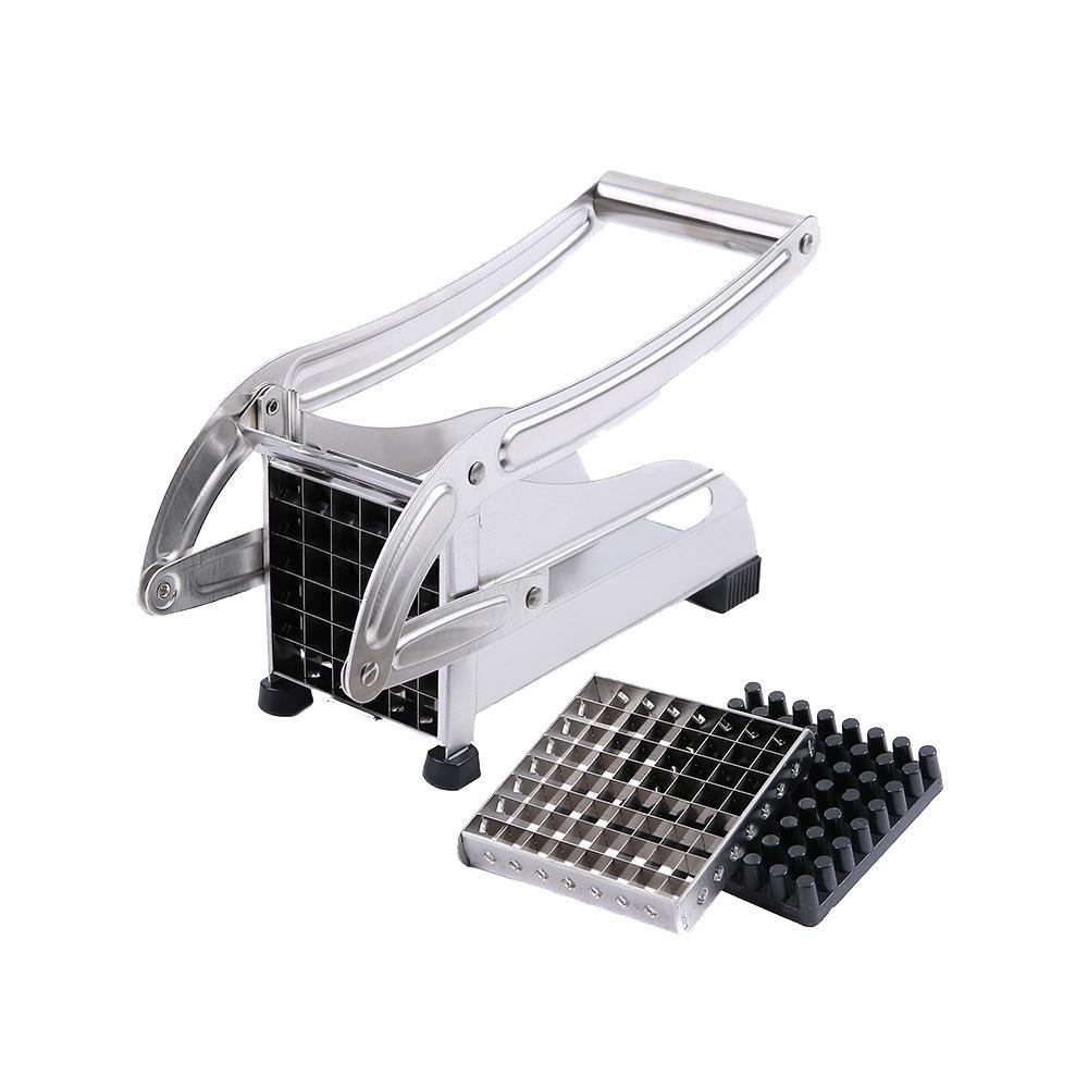 Stainless Steel French Fries and Potato Cutter with 2 Different Blades - Dealslust