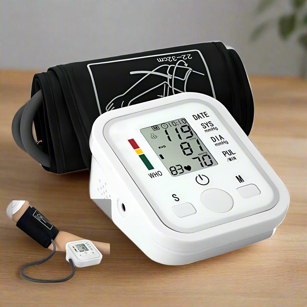 Arm Automatic Blood Pressure Monitor Measuring Arterial Pressure - Dealslust