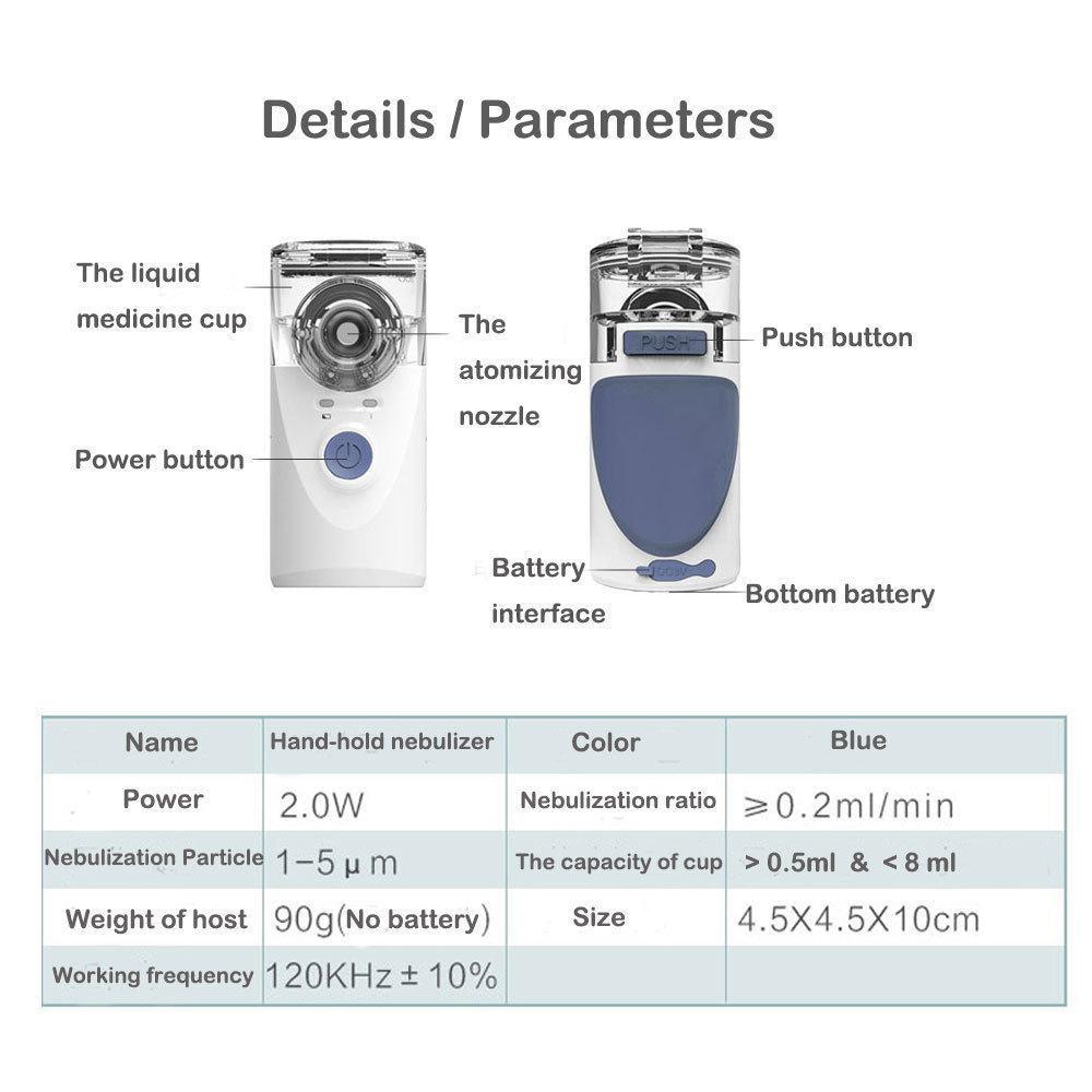 Portable Handheld Nebulizer Mist Inhaler and Atomizer - Dealslust