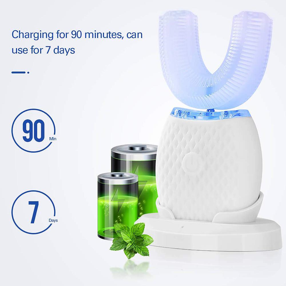 Silicone Electric Toothbrush 360° for Aldult Smart Automatic Whitening - Dealslust