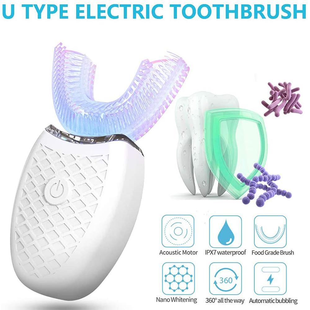 Silicone Electric Toothbrush 360° for Aldult Smart Automatic Whitening - Dealslust