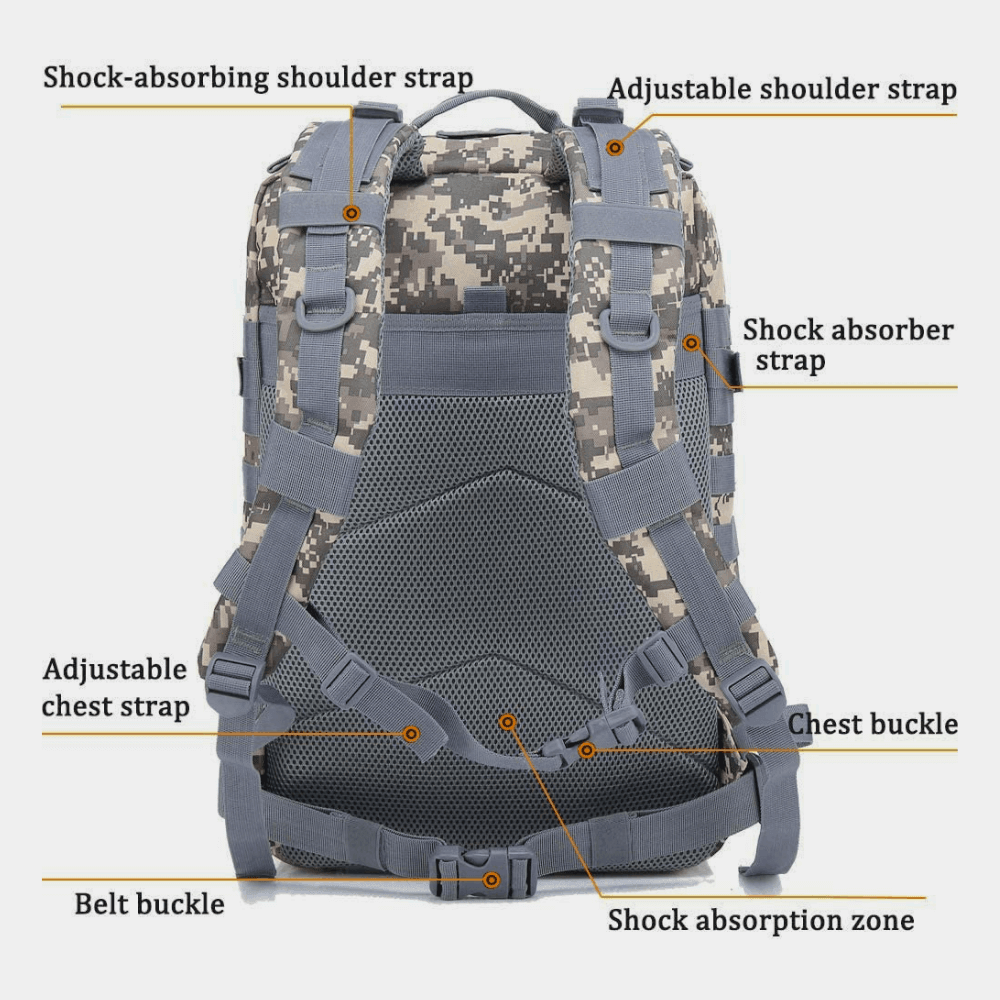 Tactical 45L Molle Rucksack Backpack - Dealslust