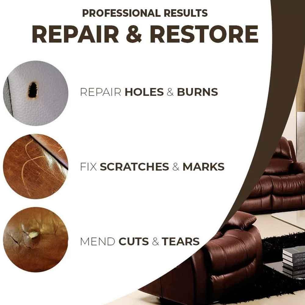 Leather Repair Kit for Furniture Color Restorer Kit for Sofa Jacket - Dealslust