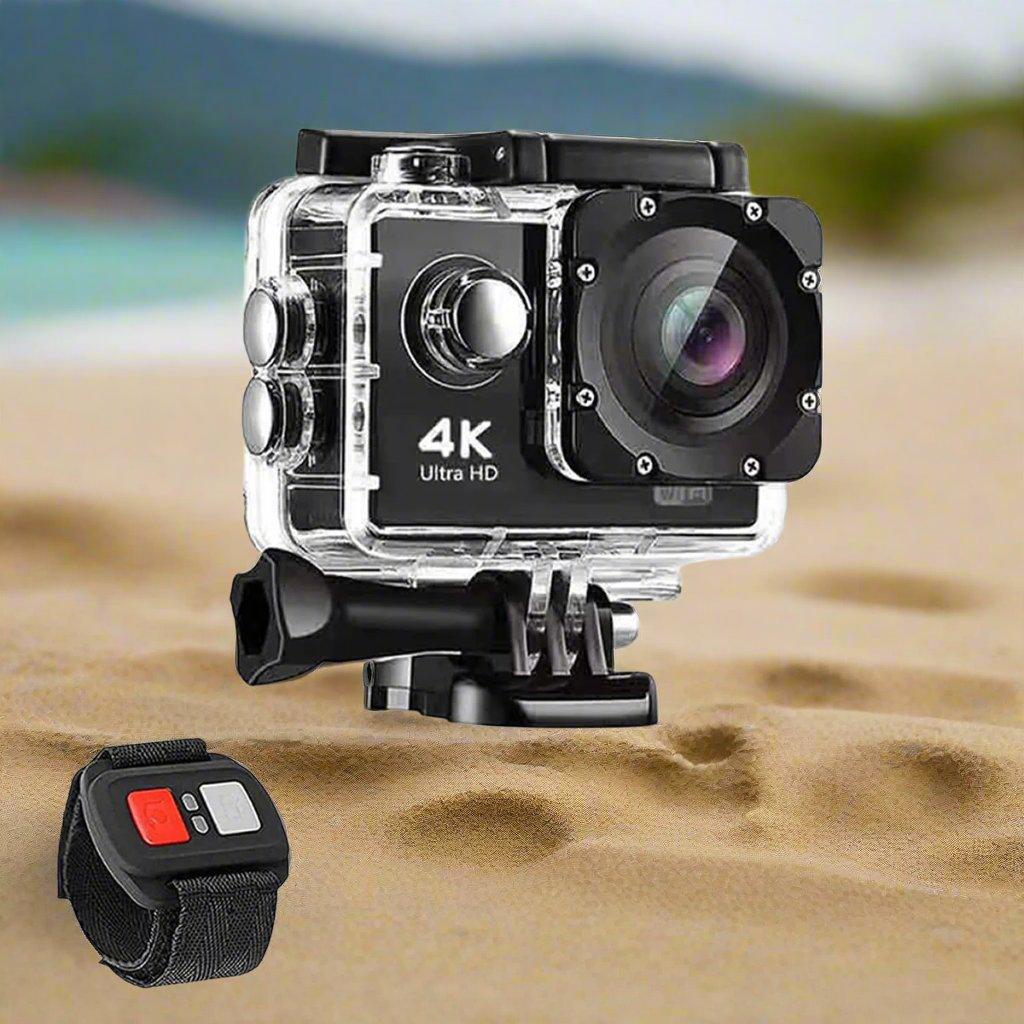 4K Waterproof All Digital UHD WiFi Camera + RF Remote And Accessories - Dealslust