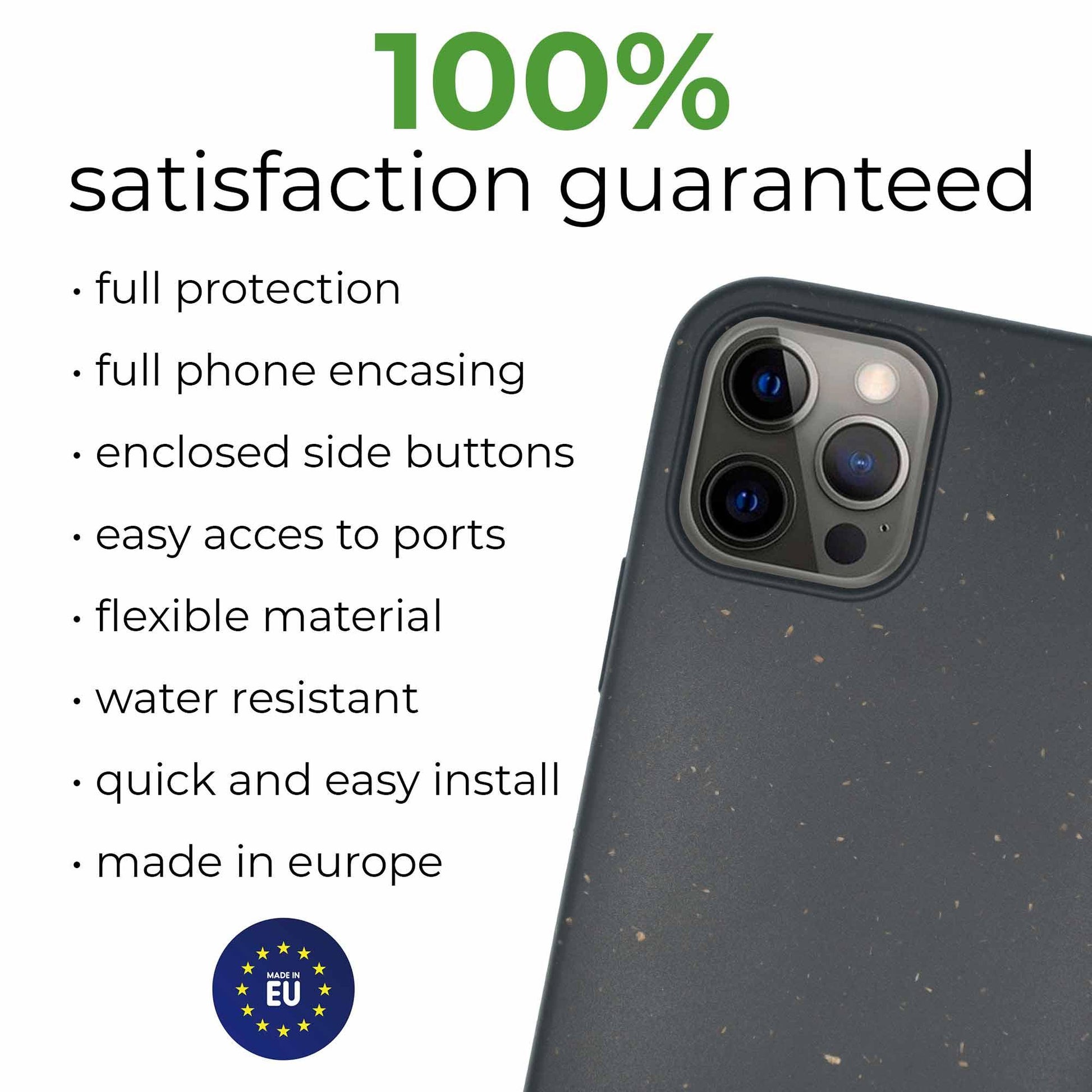 Biodegradable phone case - Black - Dealslust