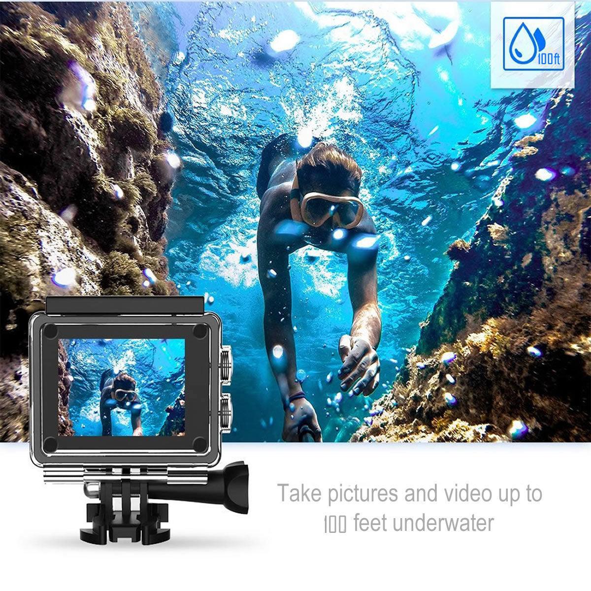 4K Waterproof All Digital UHD WiFi Camera + RF Remote And Accessories - Dealslust