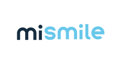 mismile logo on a white background