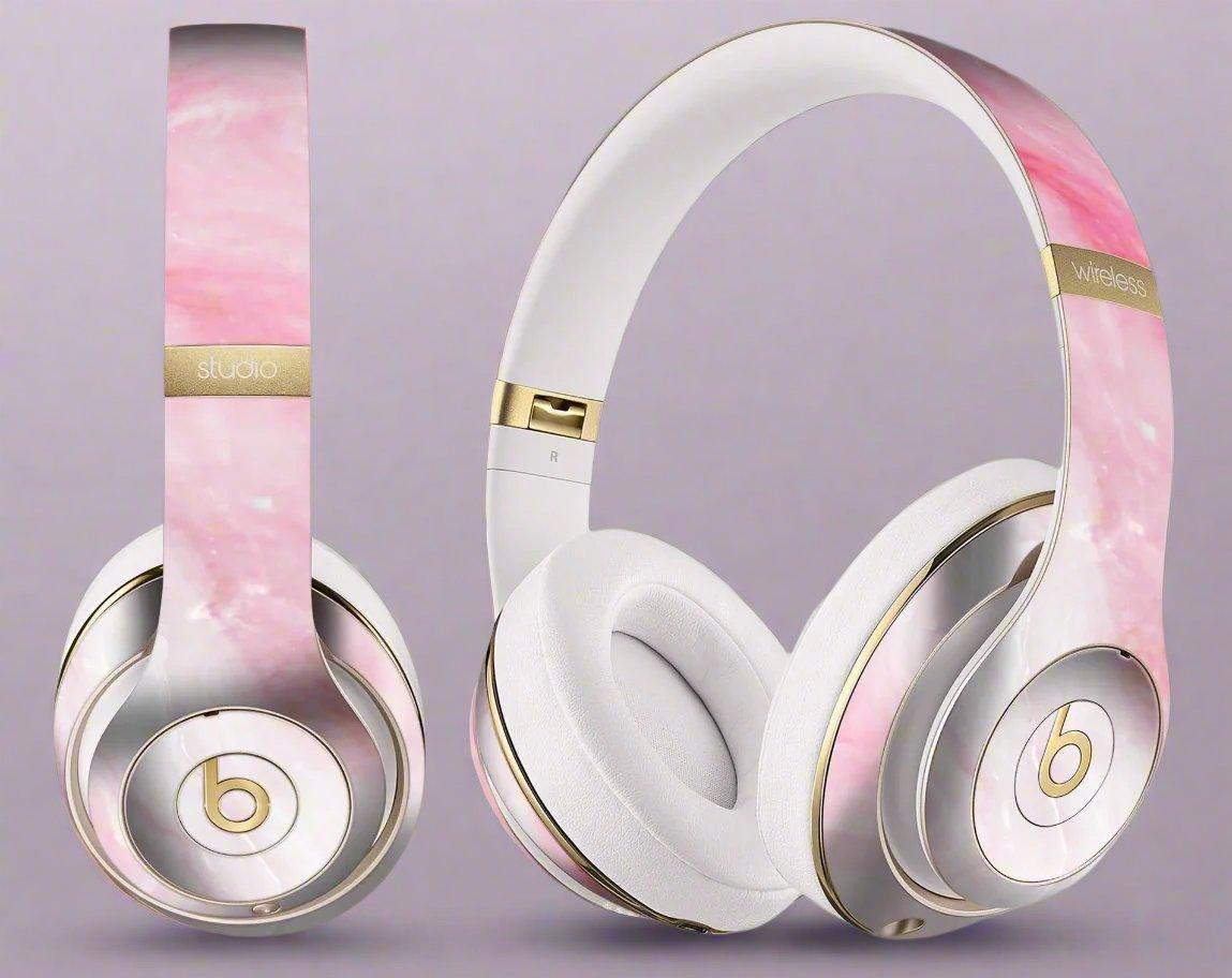 Marbleized Pink Paradise V6 - Full Body Skin Decal Wrap Kit for Beats - Dealslust