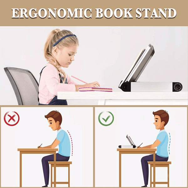 Adjustable Ergonomic Laptop Stand Book Stand - Dealslust