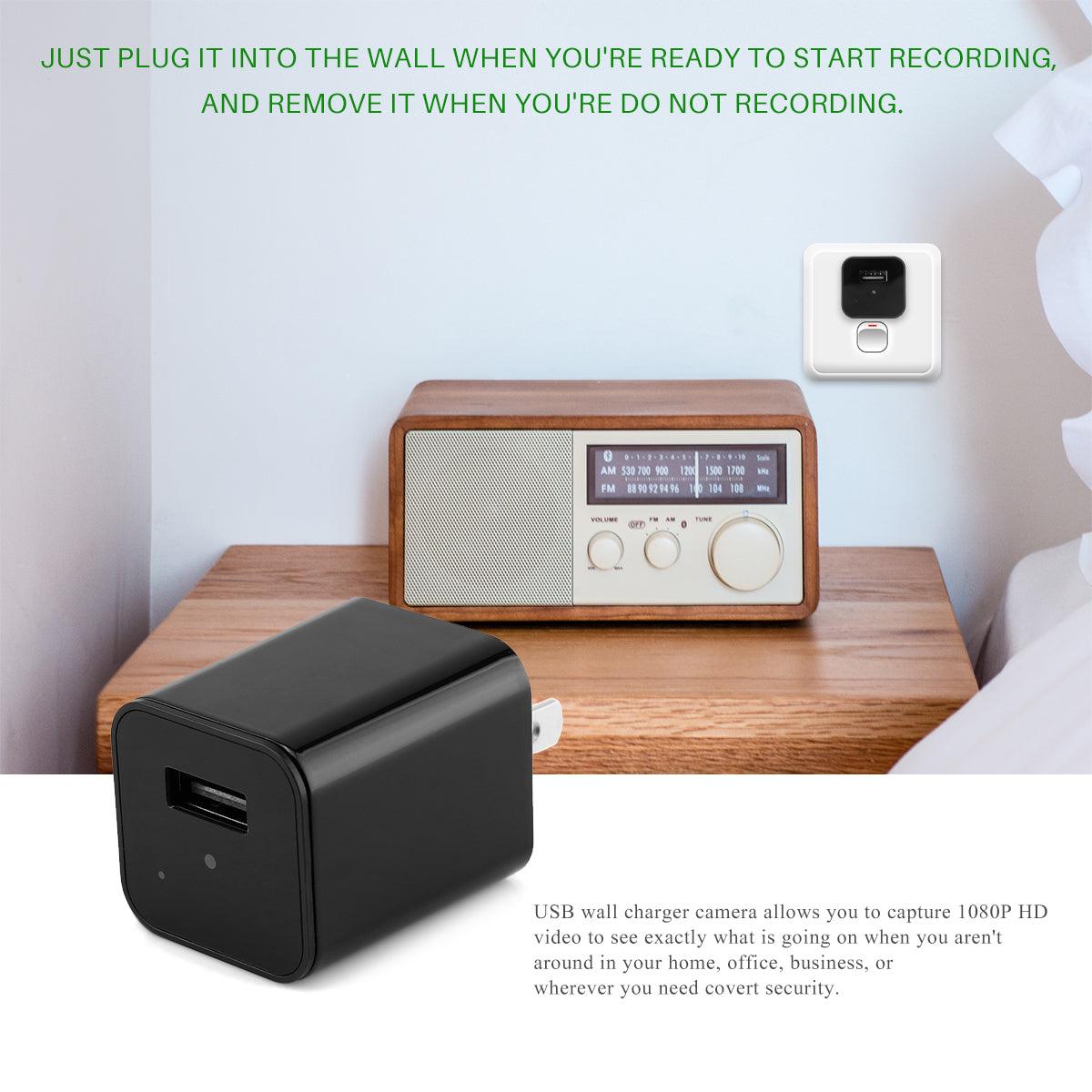 HD 1080P Hidden Camera USB Charger Home Security - Dealslust