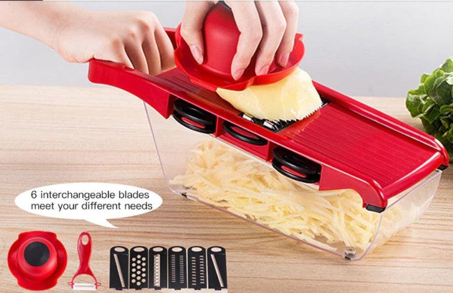 Stainless Steel 6 Blades Vegetable Slicer - Dealslust