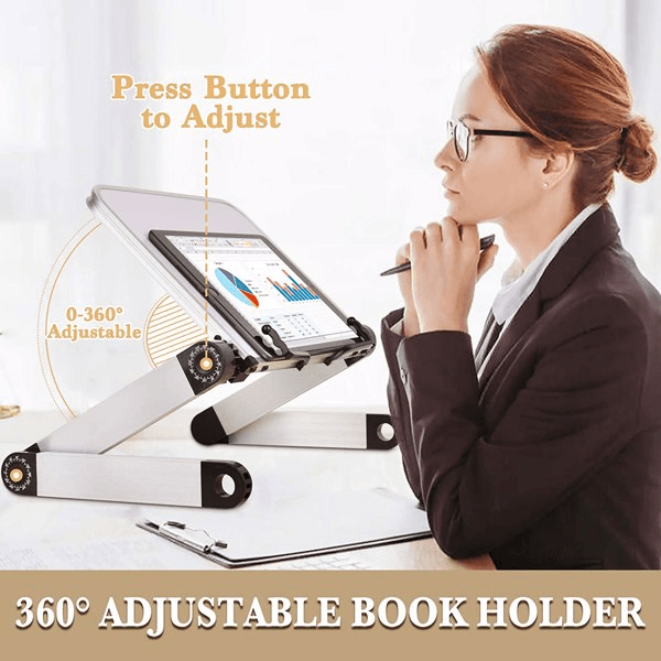 Adjustable Ergonomic Laptop Stand Book Stand - Dealslust