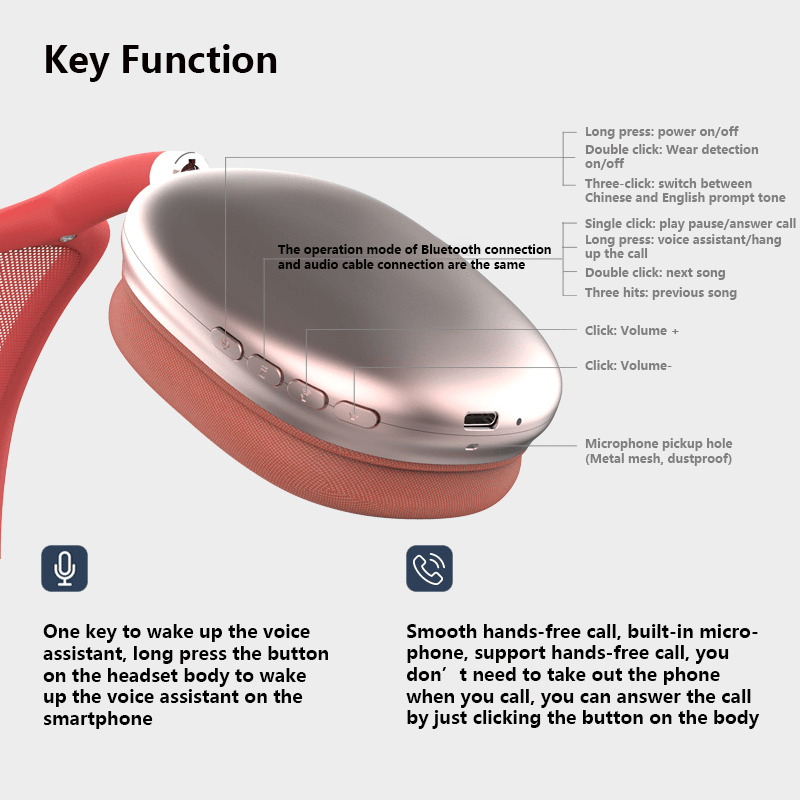 Wireless Sport Bluetooth Headphones with in Ear Detect Function - Dealslust