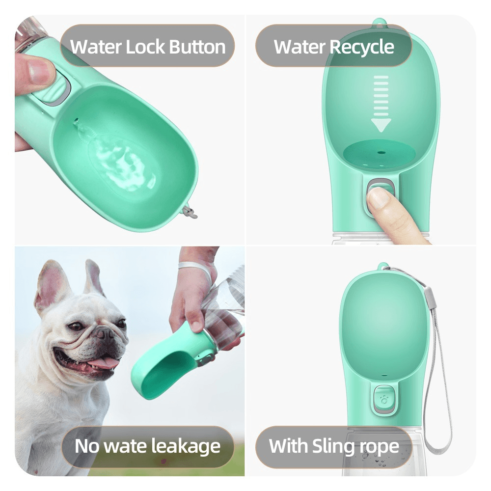 Outdoor Pet Dog Feeder Bowls Cats Dogs Travel Water Dispenser Feeder - Dealslust