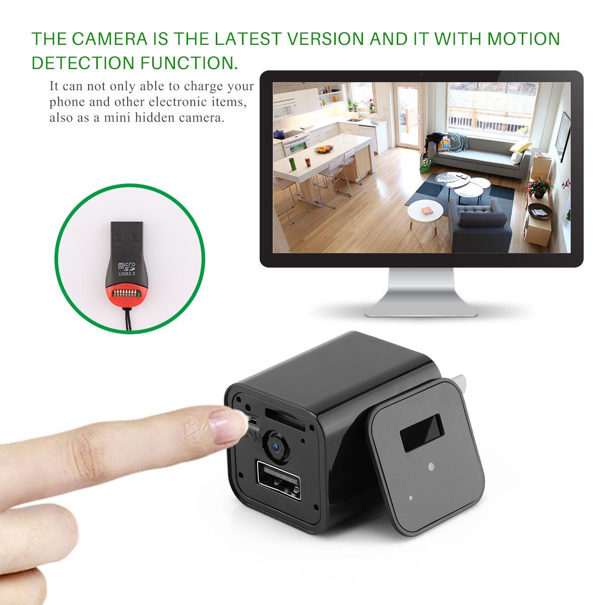 HD 1080P Hidden Camera USB Charger Home Security - Dealslust