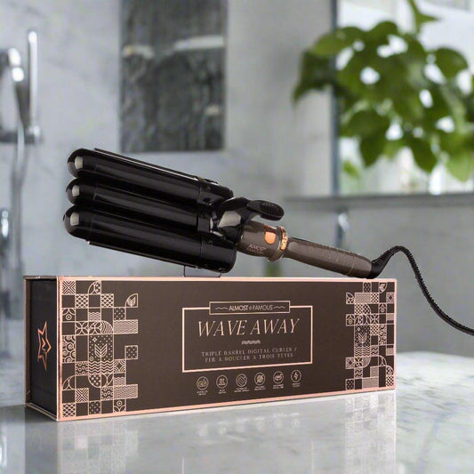 Wave Away Triple Barrel Curler with Tourmaline Ceramic Barrels - Dealslust