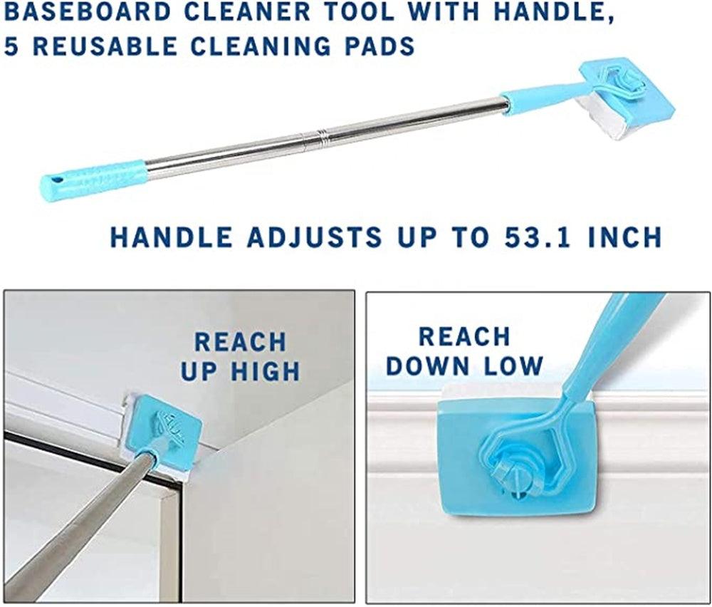 Baseboard Buddy Retractable Household Universal Cleaning Brush Mop - Dealslust