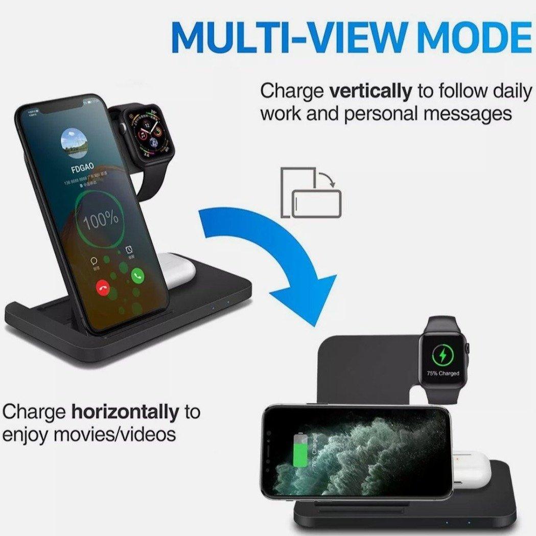 Ninja Dragons 3 in1 Wireless Foldable Charging Station - Dealslust