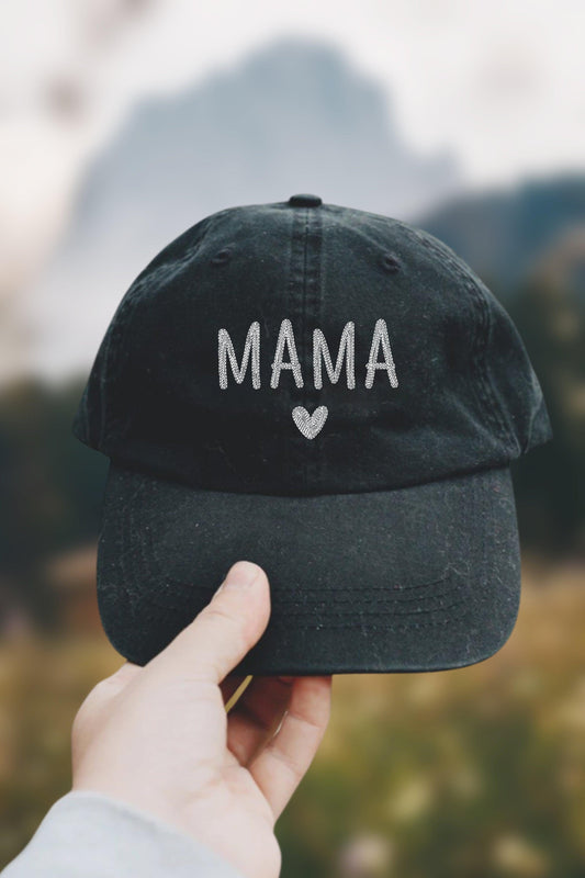 Mama Baseball Cap - Black - Dealslust