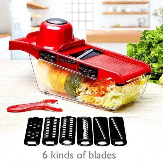 Stainless Steel 6 Blades Vegetable Slicer - Dealslust