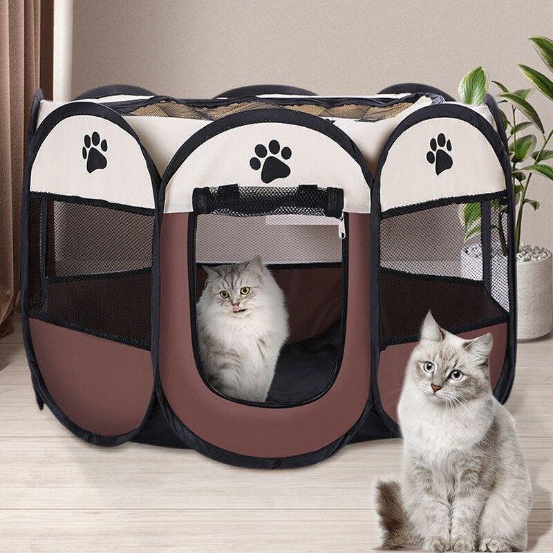 Large 44.9x 44.9x 22.8 Portable Foldable Pet Playpen Kennel House - Dealslust