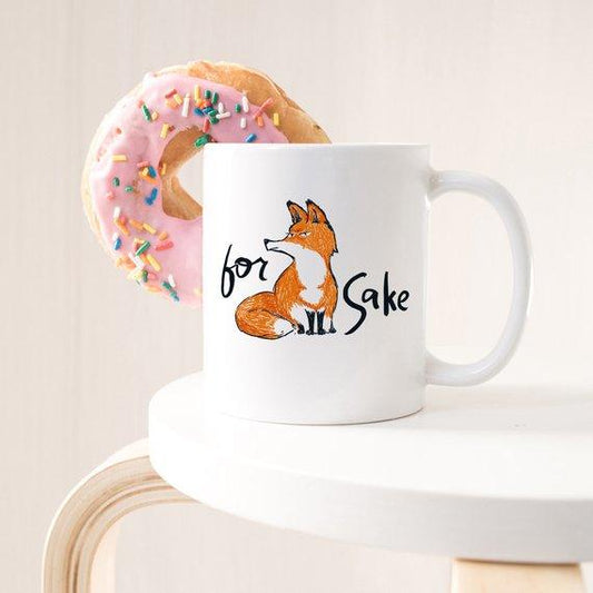 For Fox Sake - Ceramic Coffee Mug - Fox Coffee - Dealslust