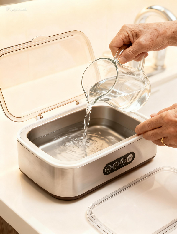 Fill with water