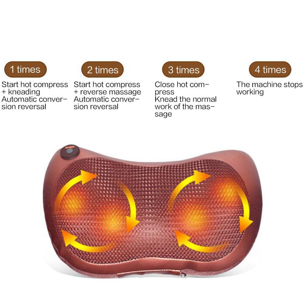 Portable 4 heads Massage Pillow - Dealslust